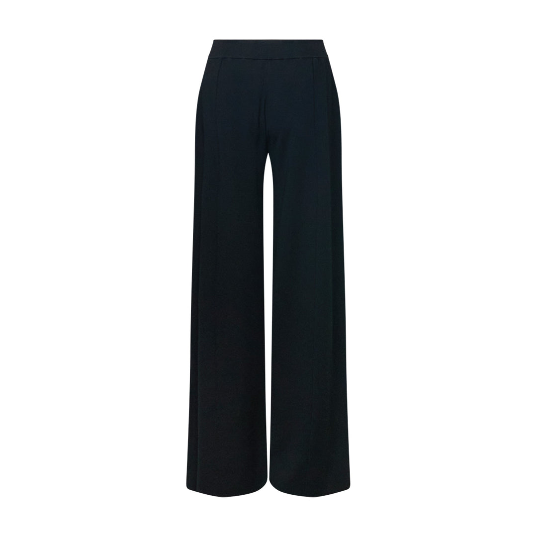 Compact Knit Straight Trousers