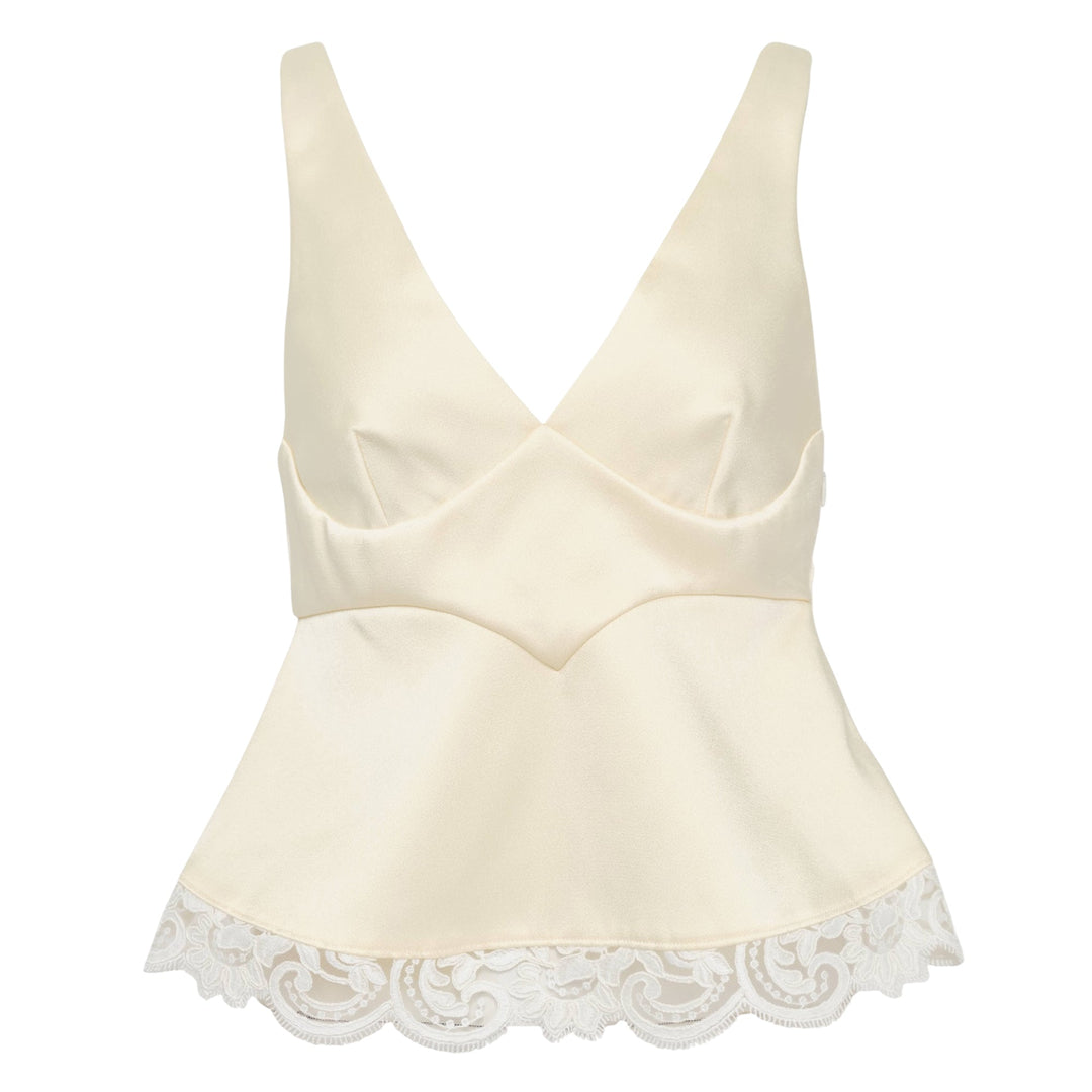 V-Neck Lace Top
