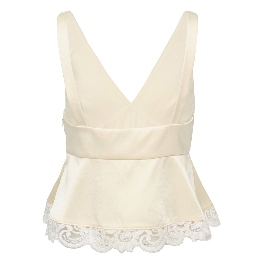 V-Neck Lace Top