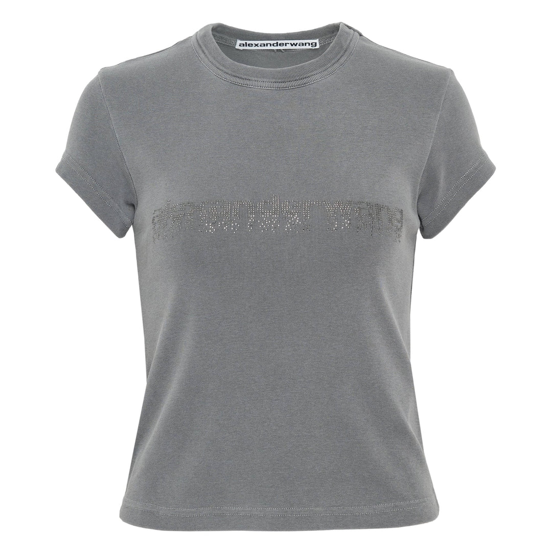 Crystal Hotfix Logo Cotton Baby Tee