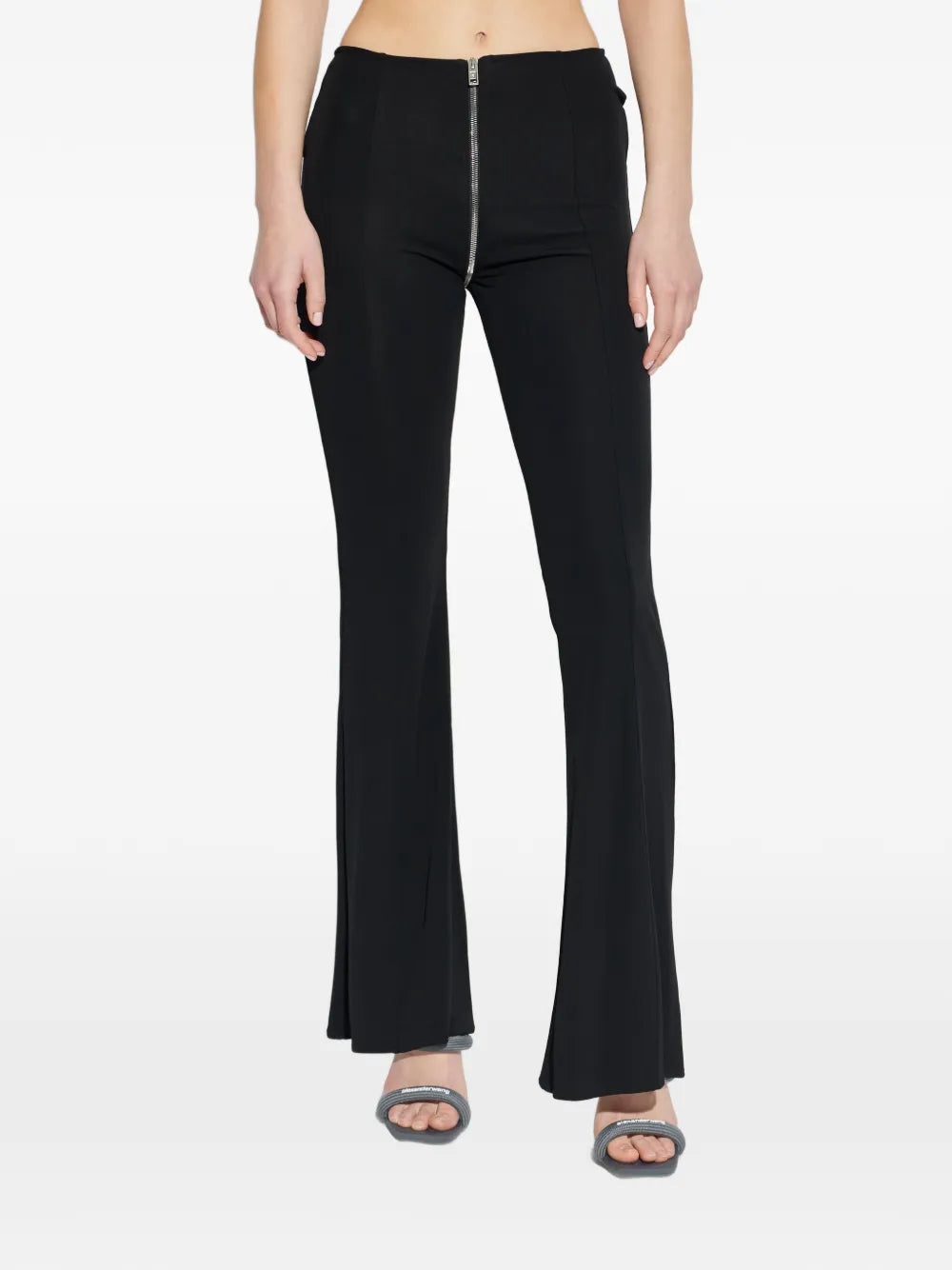 Mid-Rise Zipper Front Pants