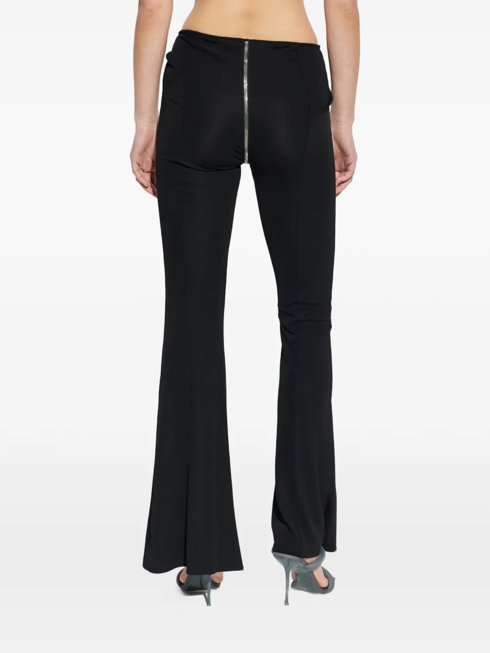Mid-Rise Zipper Front Pants