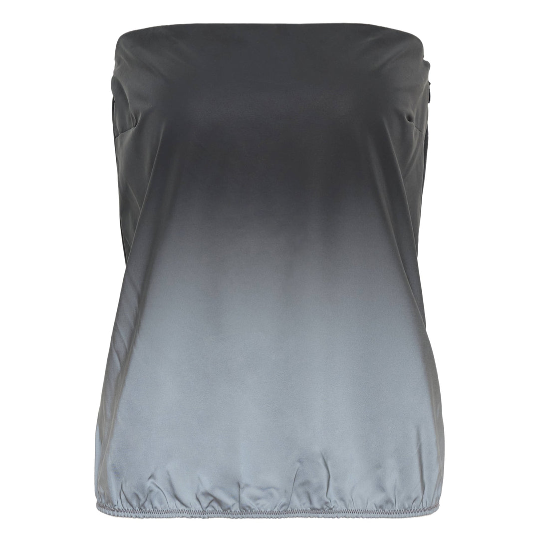 Reflective Strapless Bubble Top