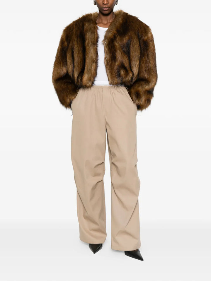 Mid-Rise Logo Elastic Pant