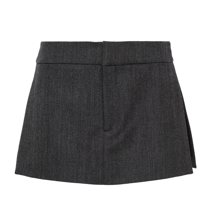 Wool Tailored Mini Skort