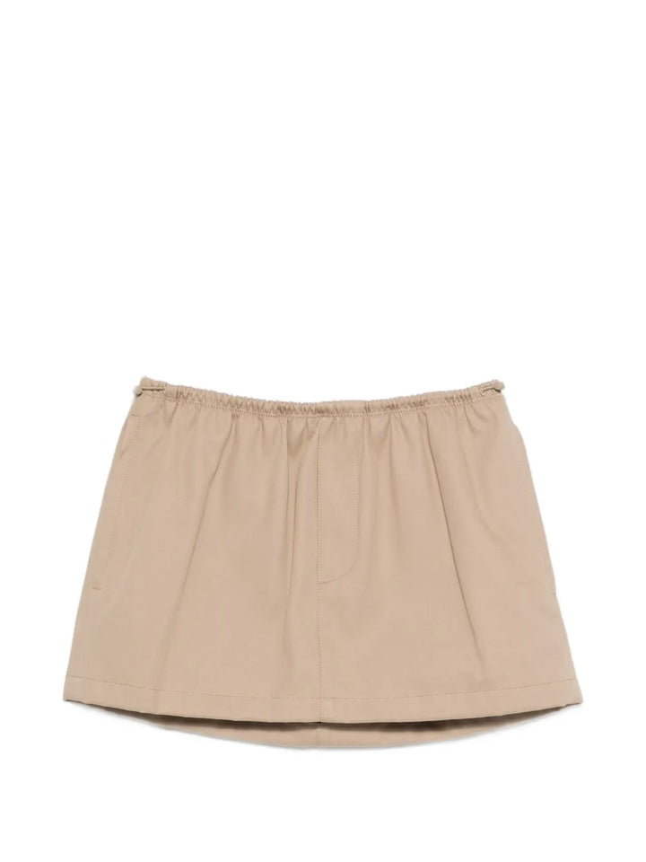 Mid-Rise Mini Elastic Skirt
