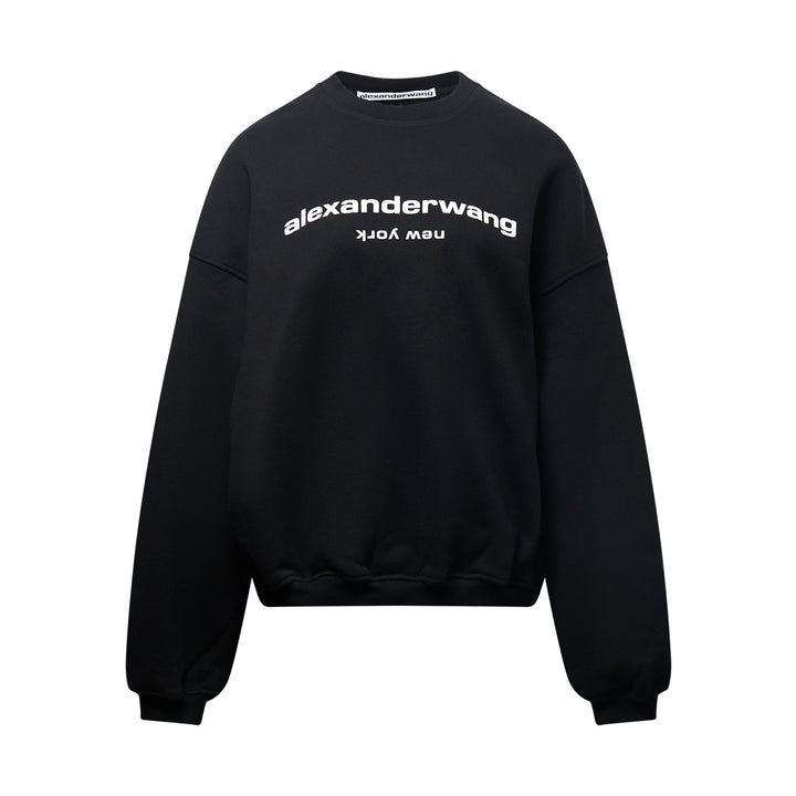 Crewneck With Puff Logo