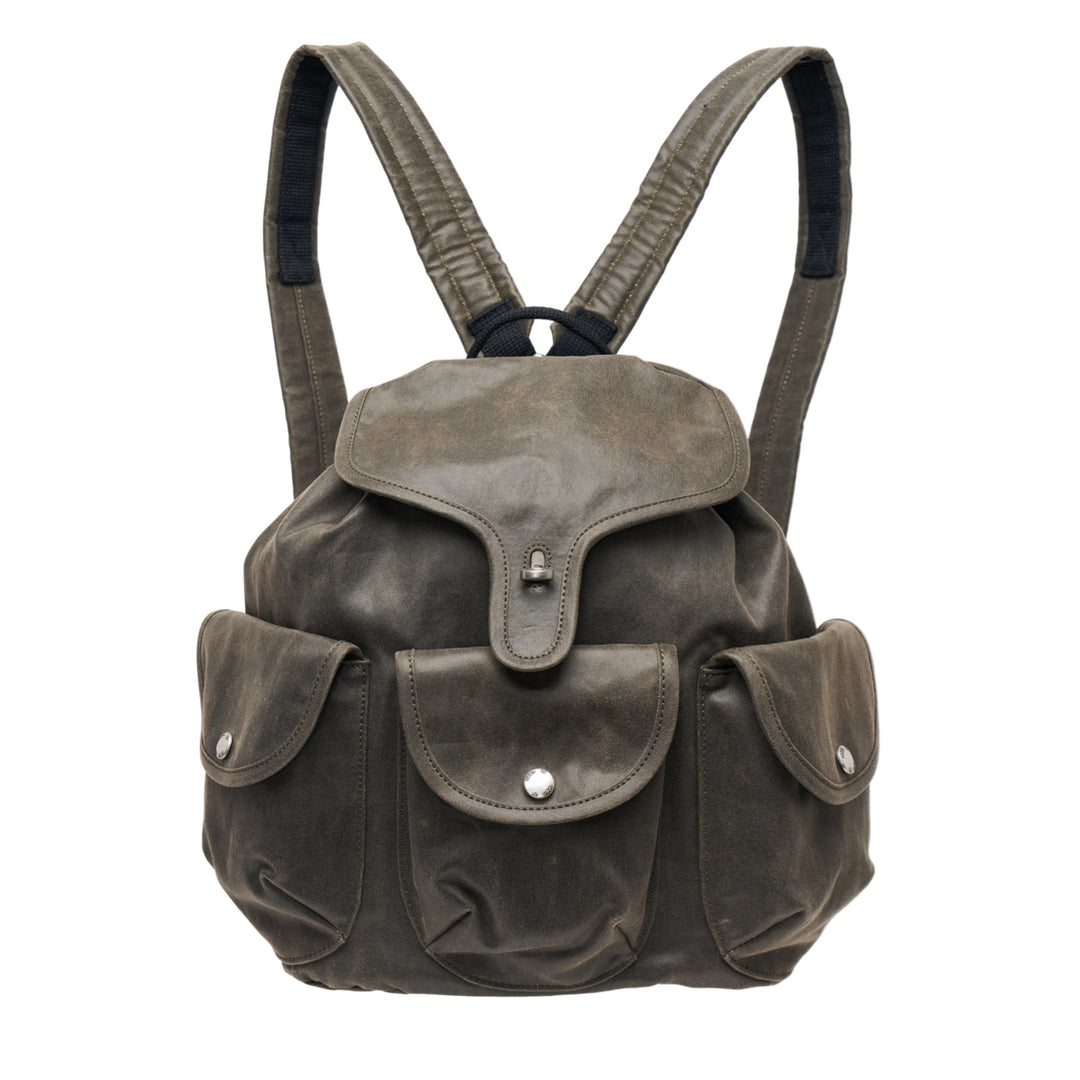 Oil Skin Cargo Backpack