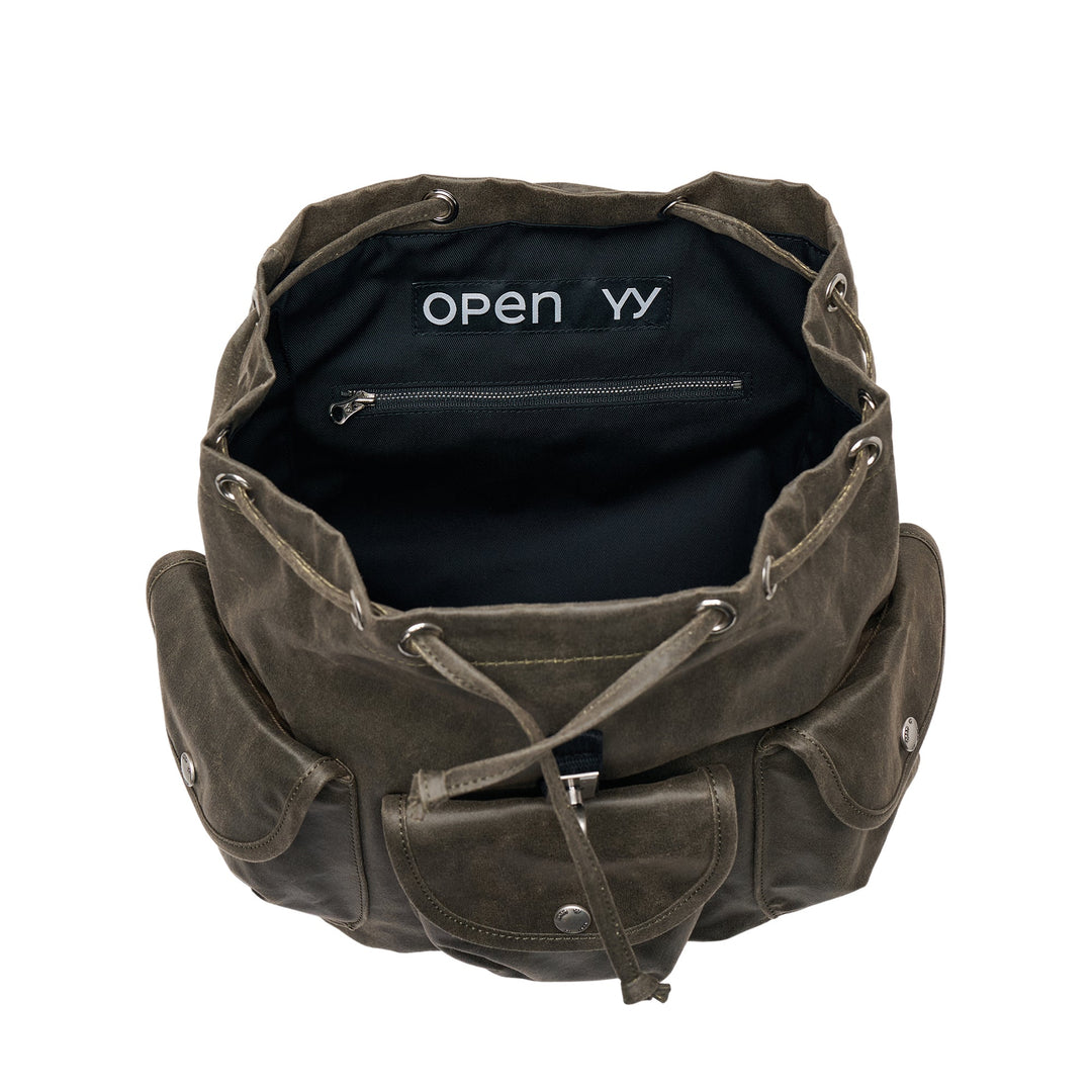 Oil Skin Cargo Backpack