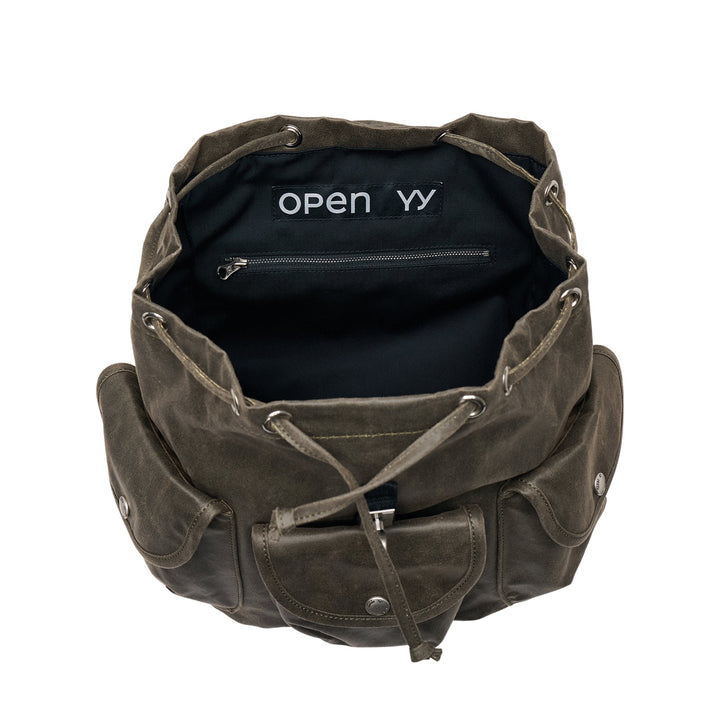 Oil Skin Cargo Backpack