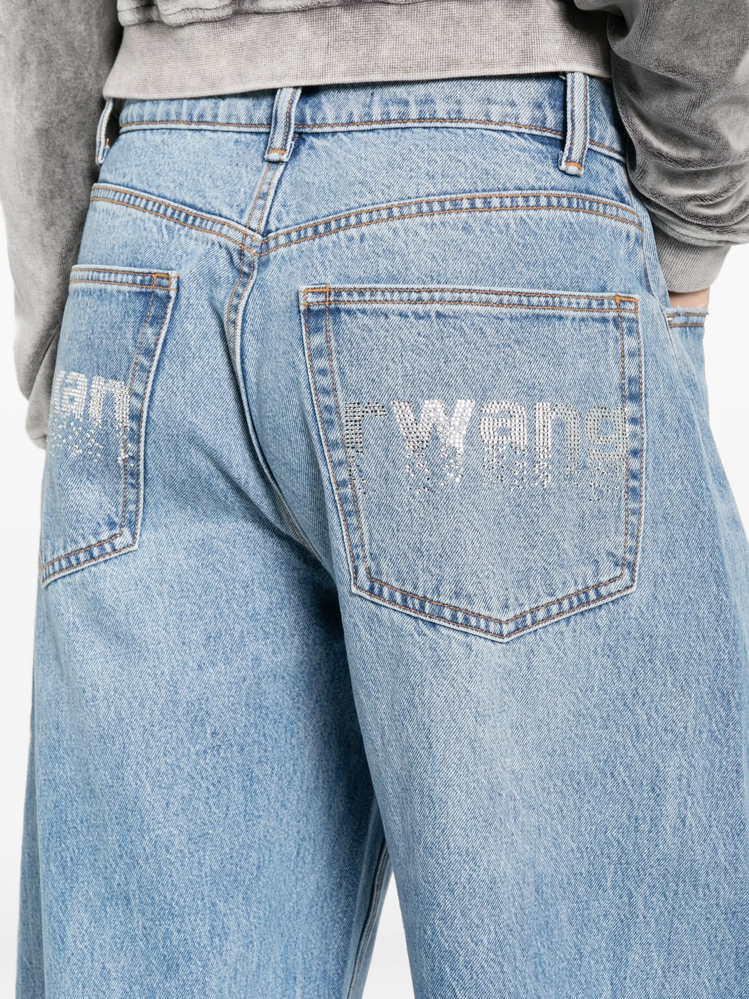 Crystal Hotfix Blow Up Jeans