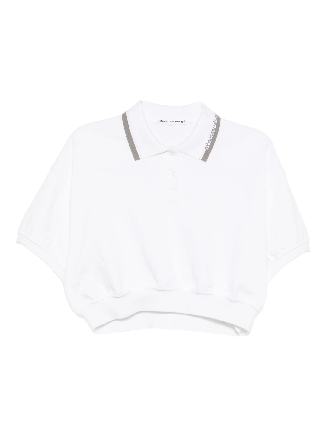 Relaxed Cropped Cinched Polo