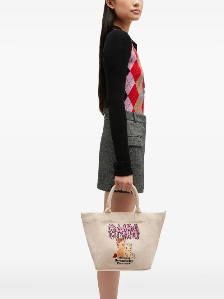 Small Easy Shopper Pony Print