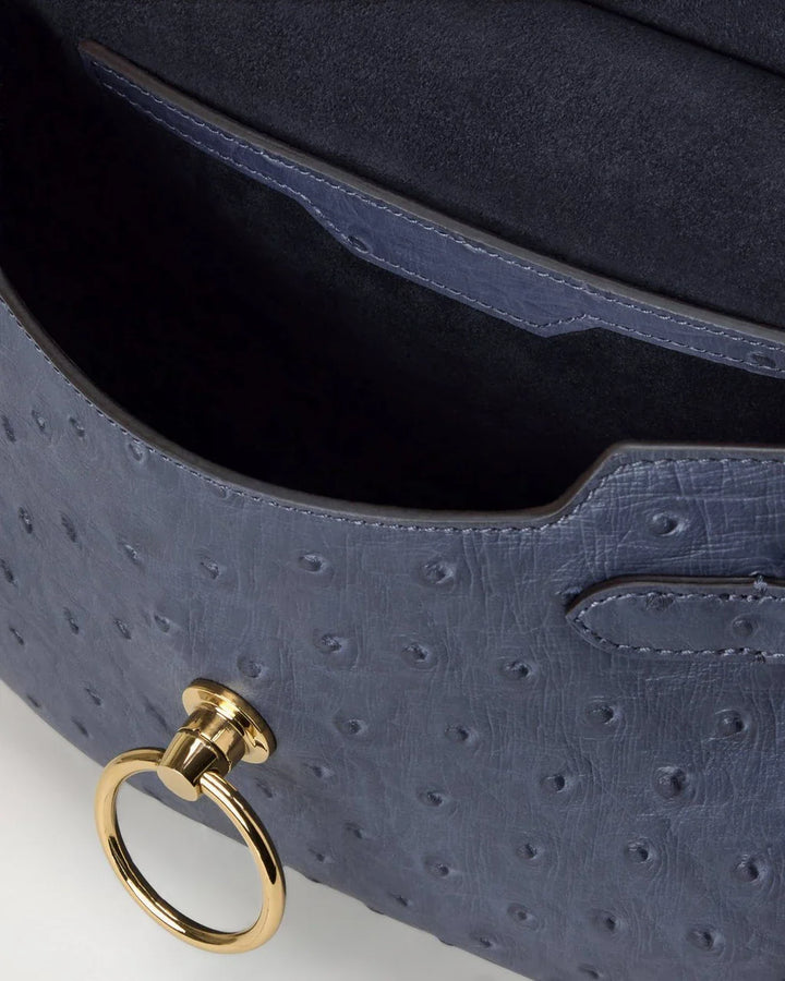 Small Amberley Satchel Top Handle Ostrich