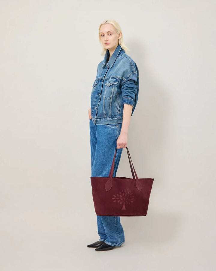 Suede Tree Tote
