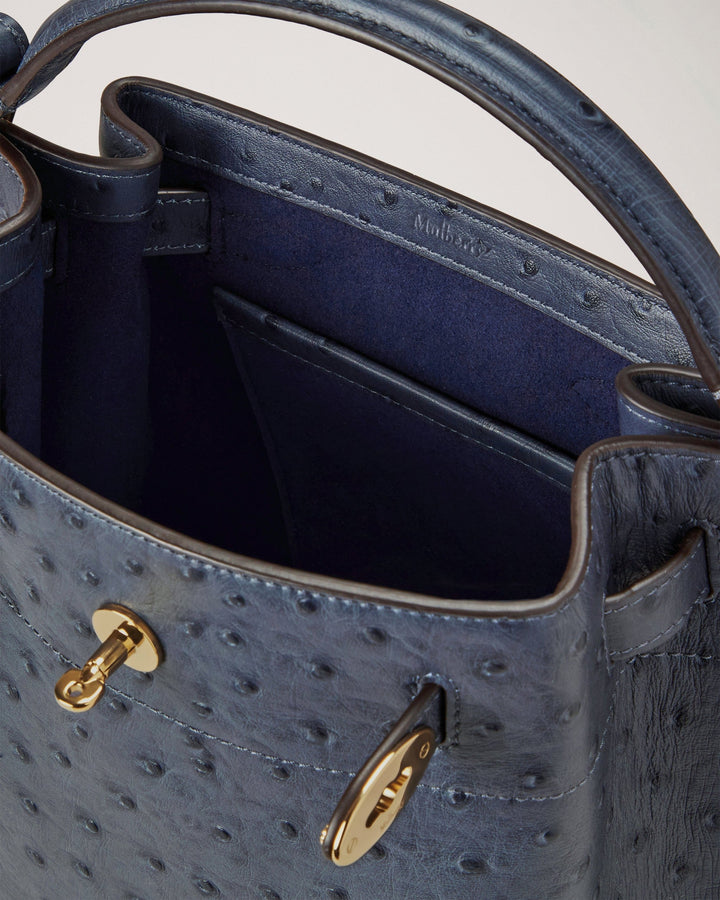 Islington Bucket Ostrich Print