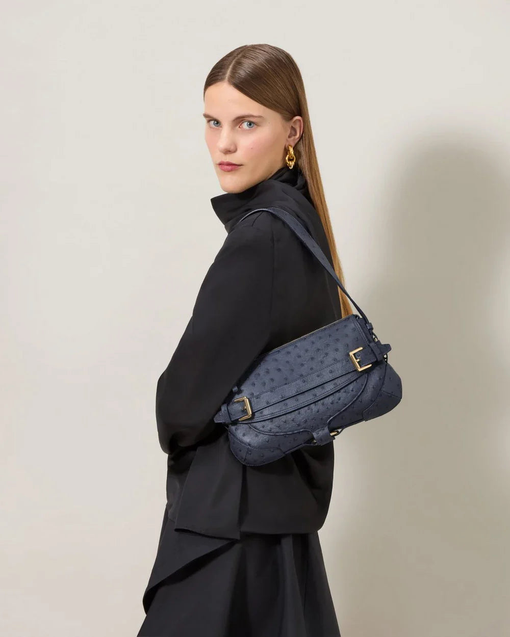 Lennox Shoulder Ostrich