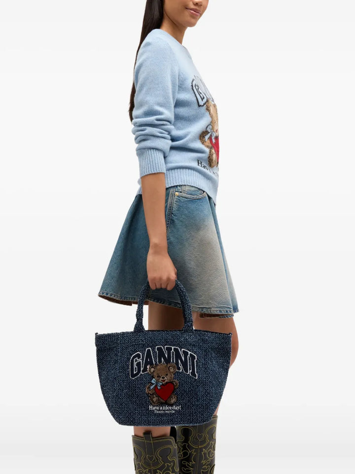 Small Trapeze Shopper Bear Tote