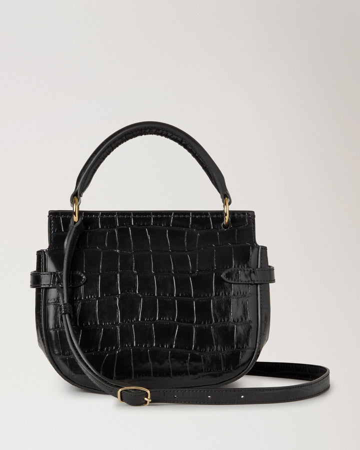 Small Amberley Satchel Top Handle Shiny Small Croc