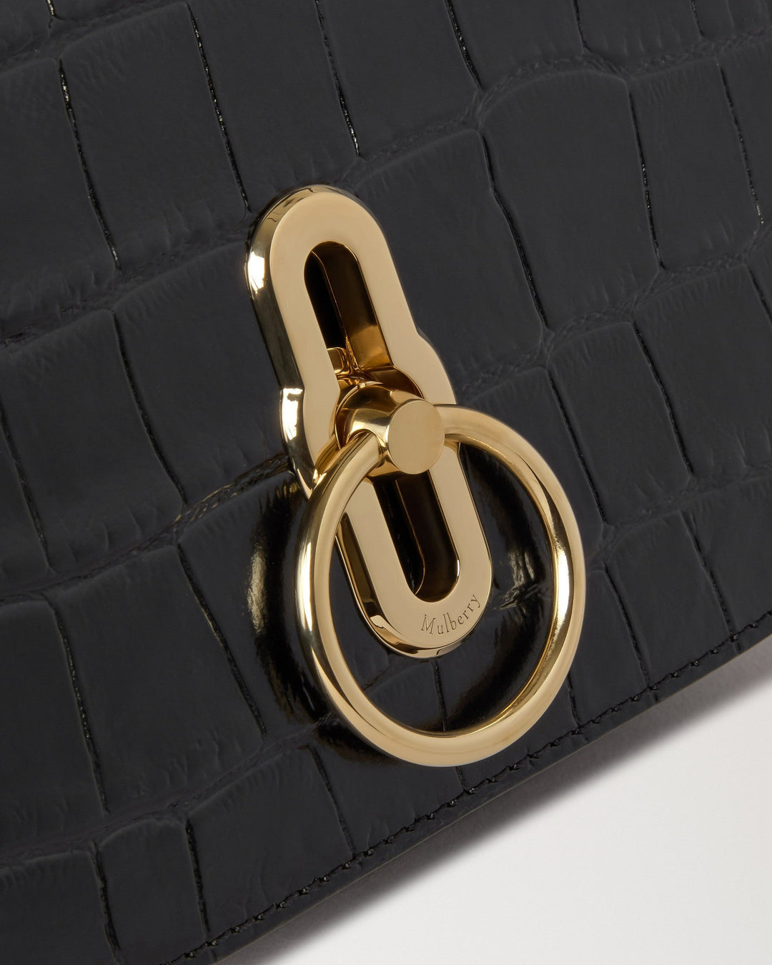 Small Amberley Satchel Top Handle Shiny Small Croc