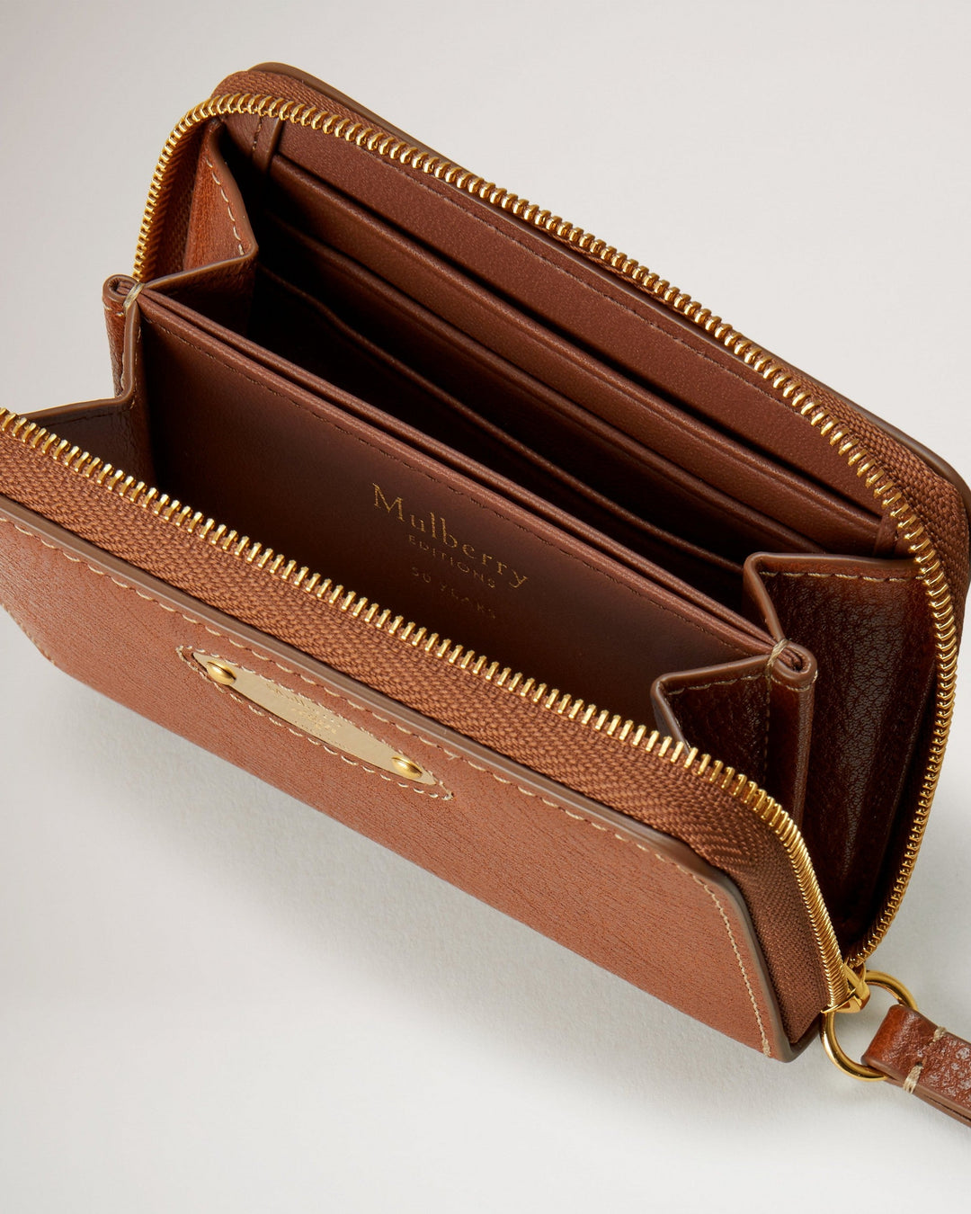 Plaque Small Zip Around Purse