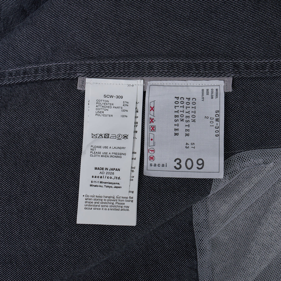 Denim x Knit Pullover