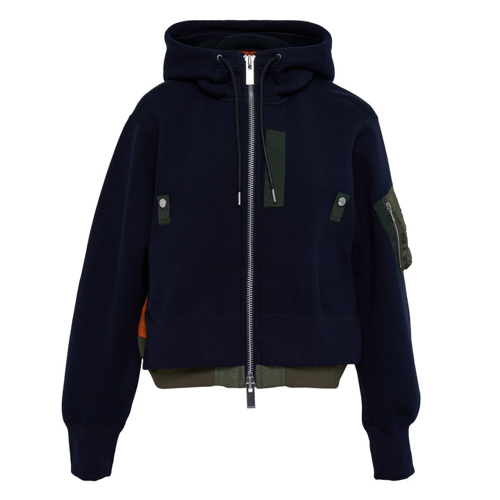 Sponge Sweat x Nylon Twill Hoodie
