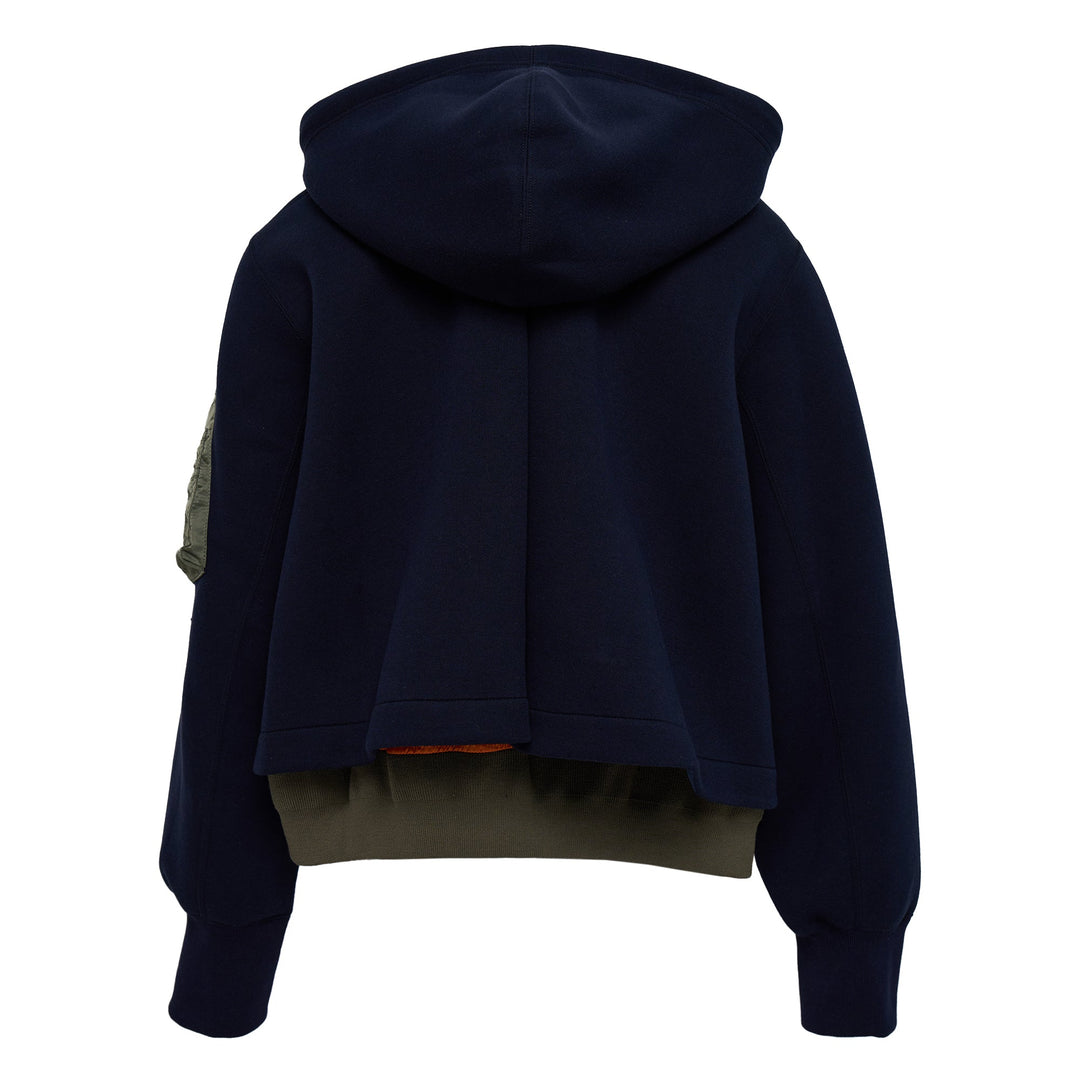 Sponge Sweat x Nylon Twill Hoodie