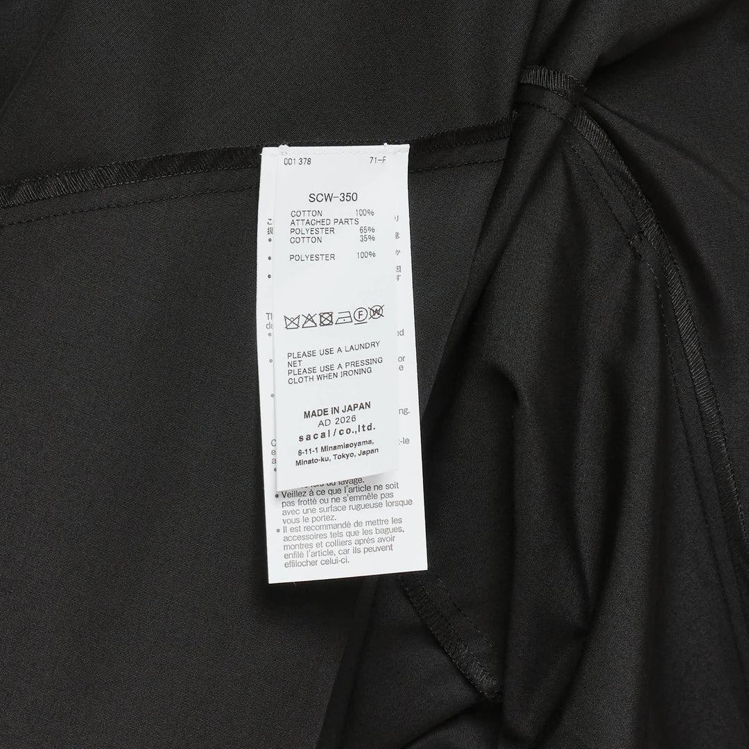sacai Cotton Poplin x Cotton Jersey Dress – Available at Club 21, Official Retailer in Singapore, Malaysia & Thailand with Global Shipping Online