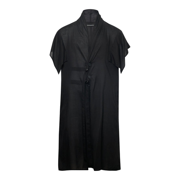 Designed Sleeve Long Vest