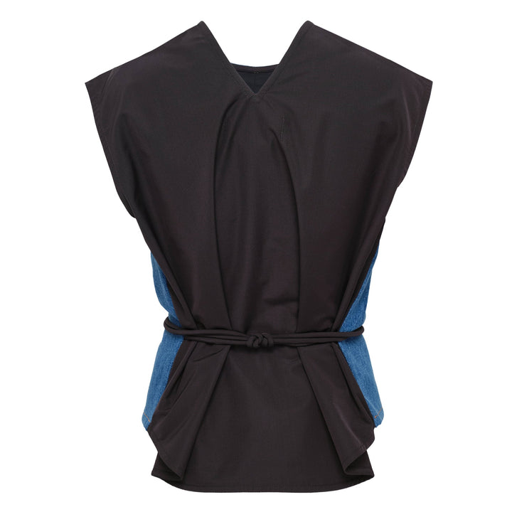 Contrasting Denim Top