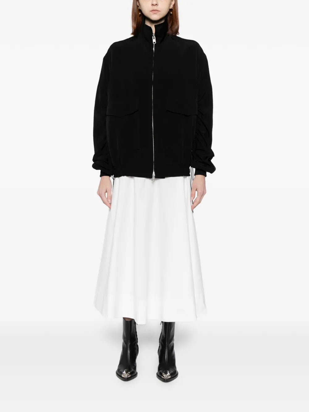 Shirring Sleeve Jacket