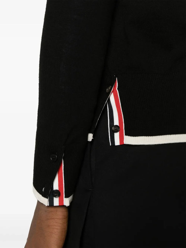 Jersey Stitch Relaxed Fit V Neck Cardigan