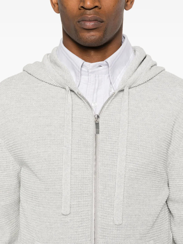 Textured Stitch Relaxed Fit Zip