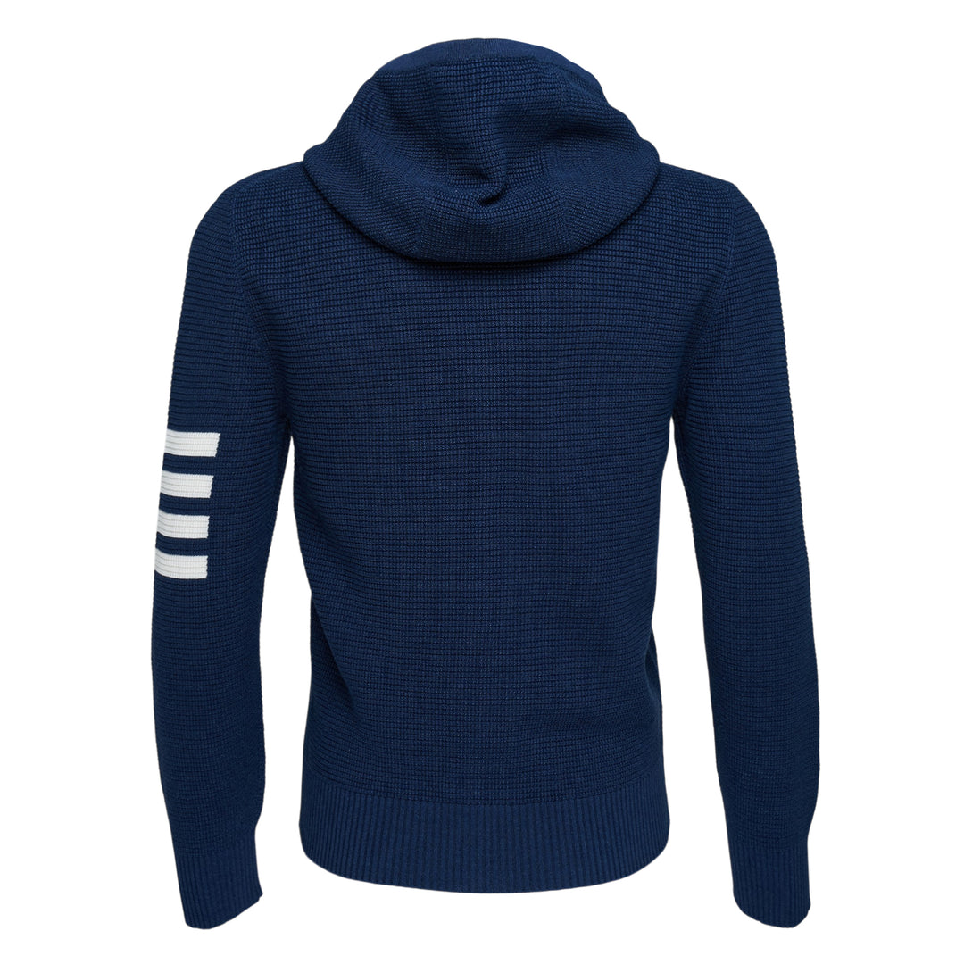 Textured Stitch Relaxed Fit Zip Hoodie