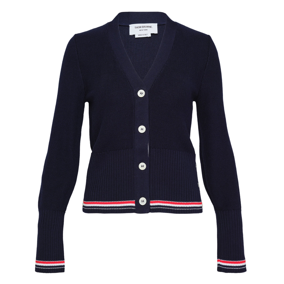 Textured Stitch V-Neck Cardigan