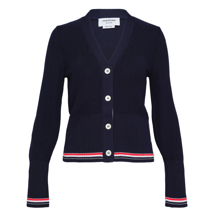 Textured Stitch V-Neck Cardigan