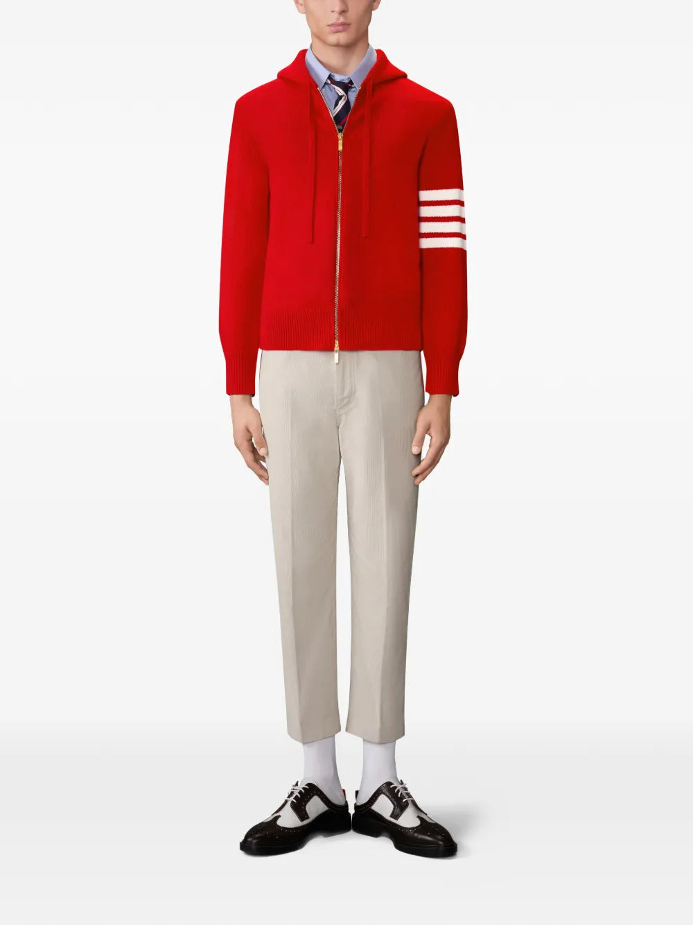 Hector Icon Jersey Intarsia Zip Hoodie