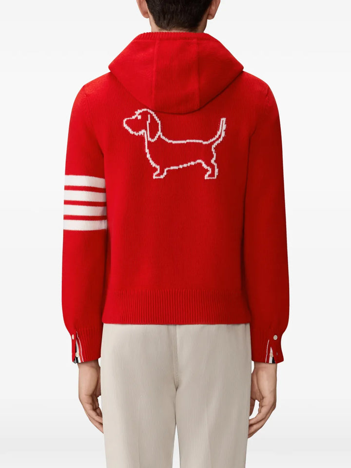 Hector Icon Jersey Intarsia Zip Hoodie