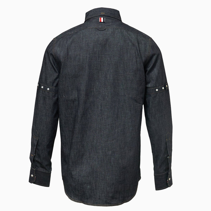 Long Sleeve Button Down Straight Fit Shirt