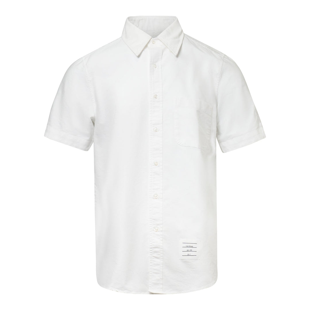 Straight Fit Button Down Short Sleeve Shirt