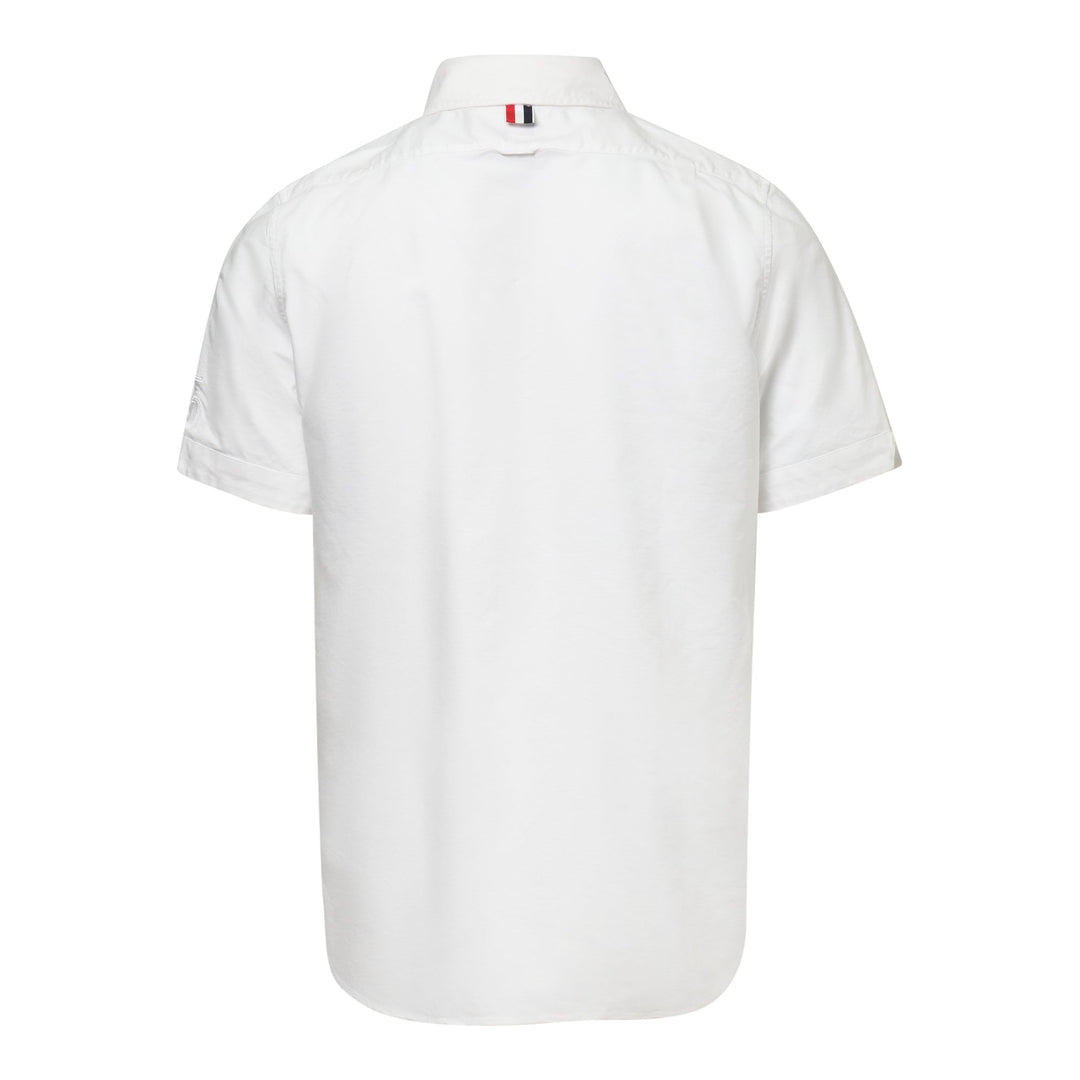 Straight Fit Button Down Short Sleeve Shirt