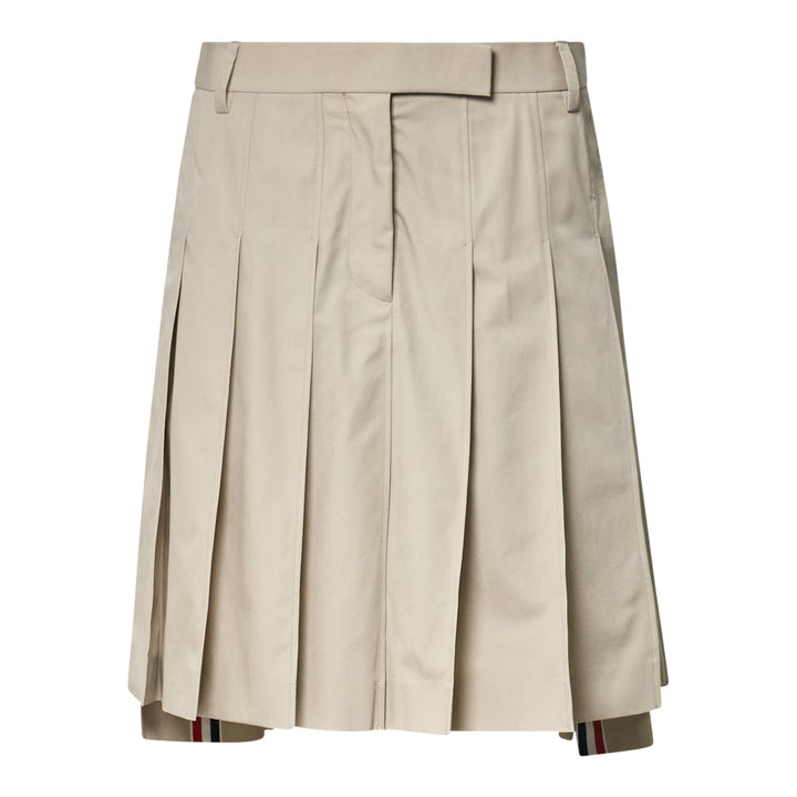 Bermuda Length Front Fly Pleat Skirt