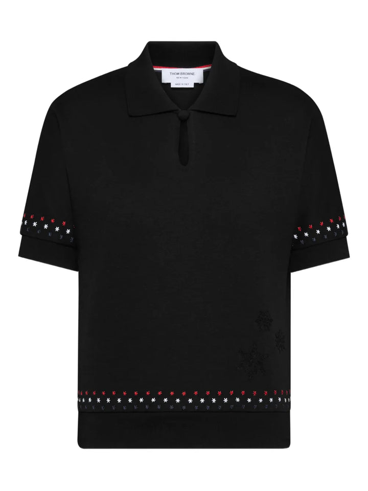 Short Sleeve Dolman Keyhole Polo
