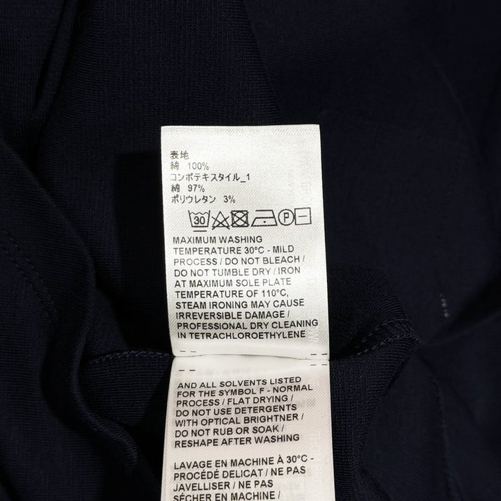 Round Collar Rib Cuff Button Shirt