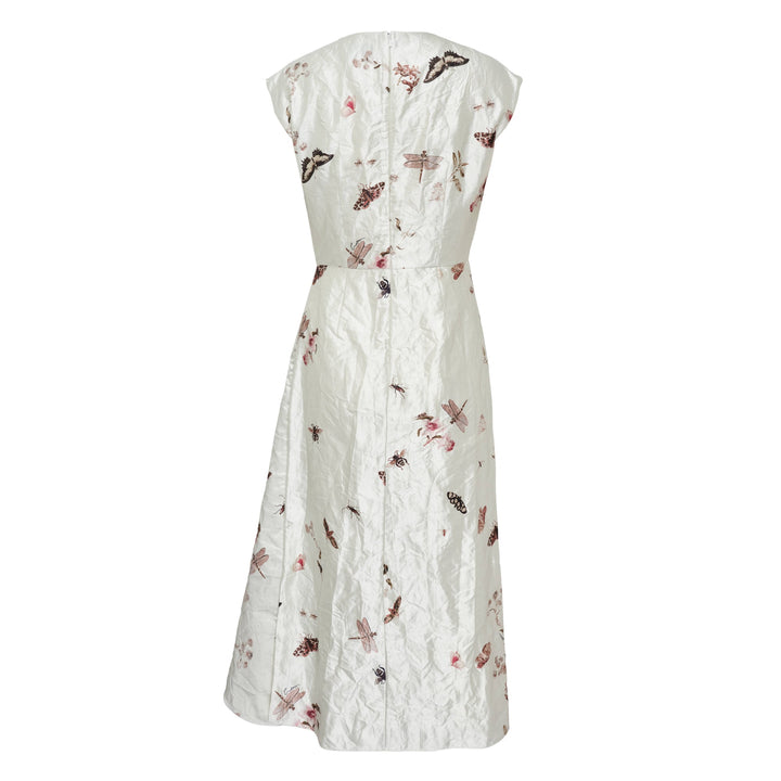 Short Sleeve Draped Dress