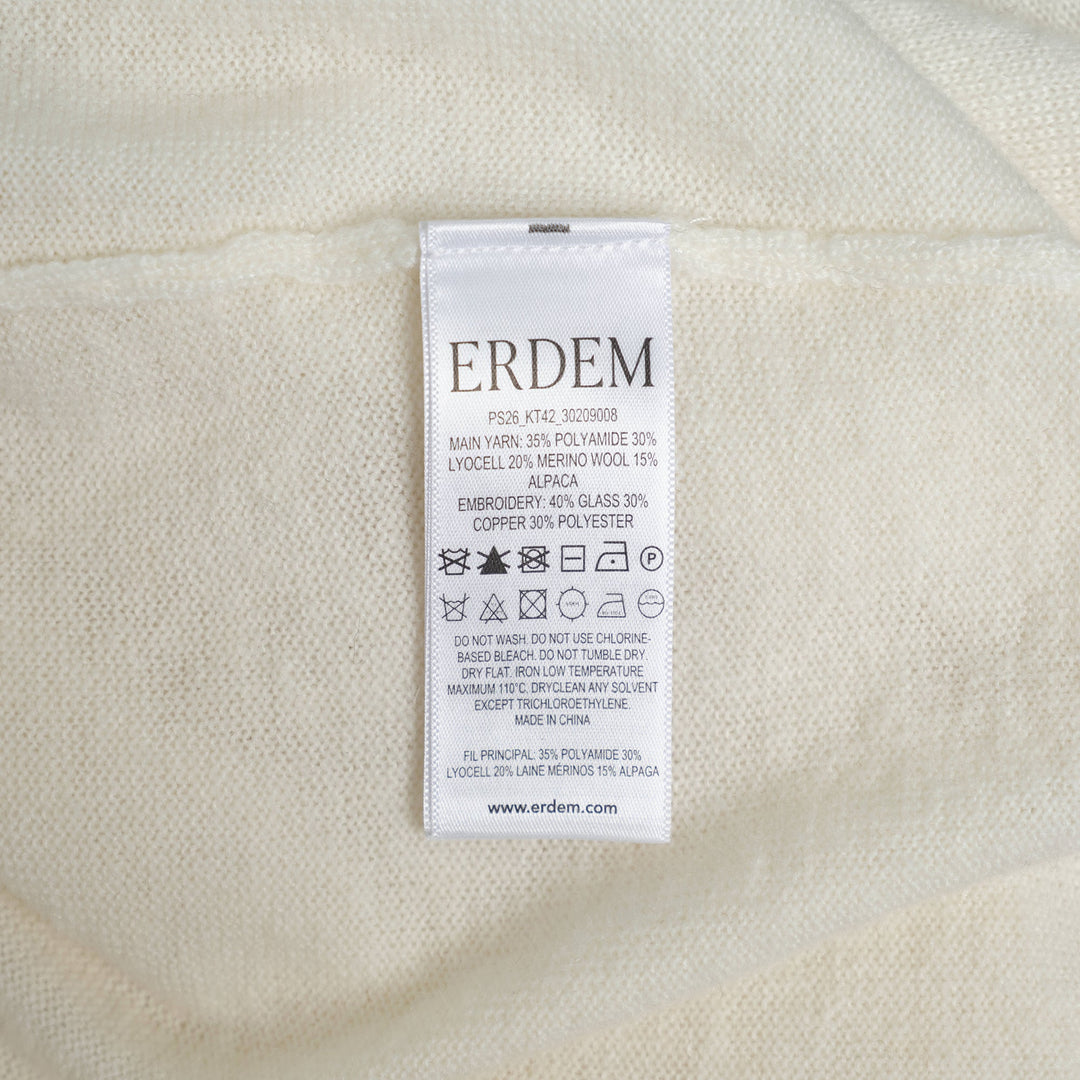 Crew Neck Cardigan Fine Alpaca