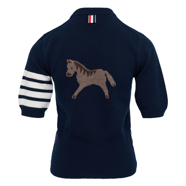 Intarsia Classic Jersey Top