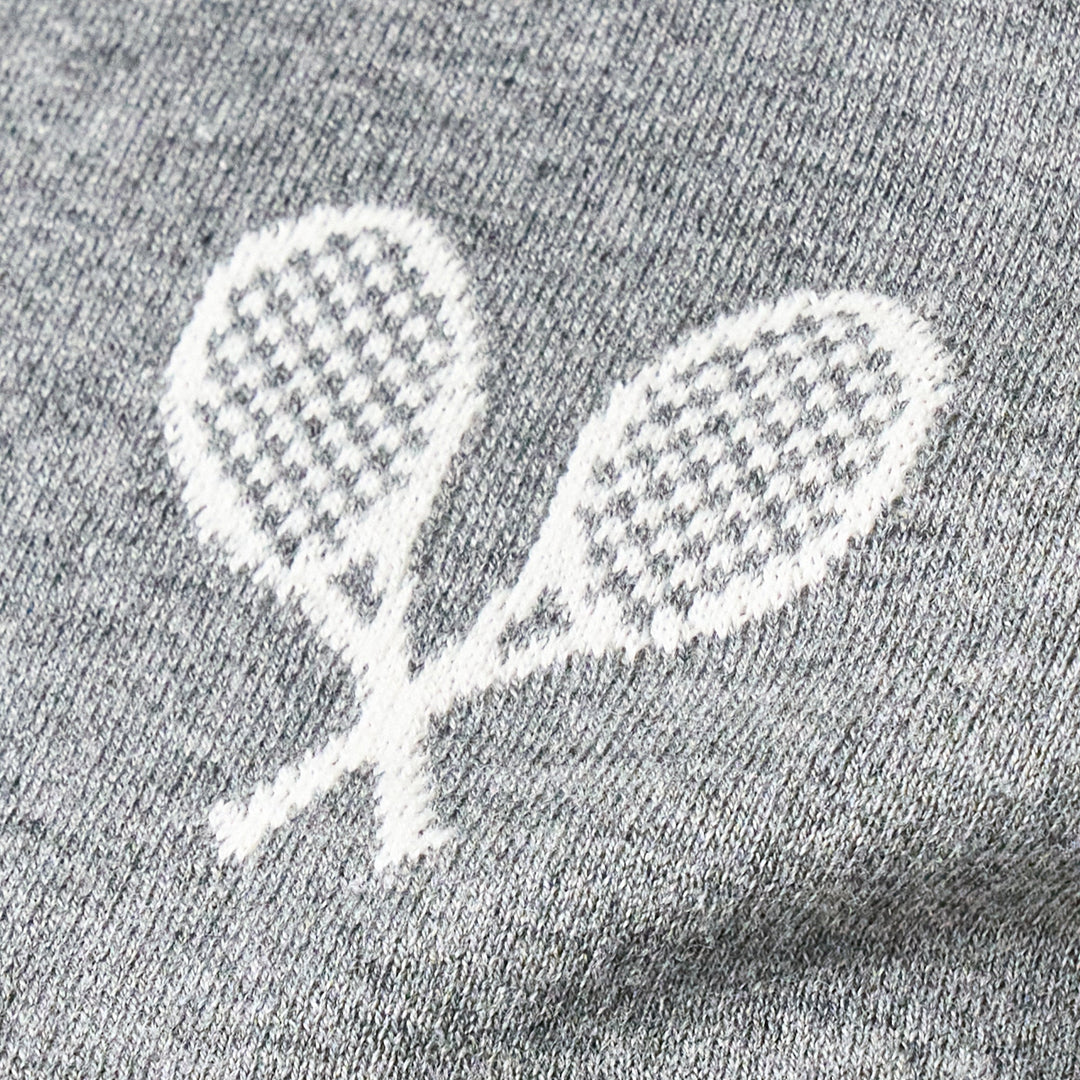 Tennis Racquets Intarsia Polo