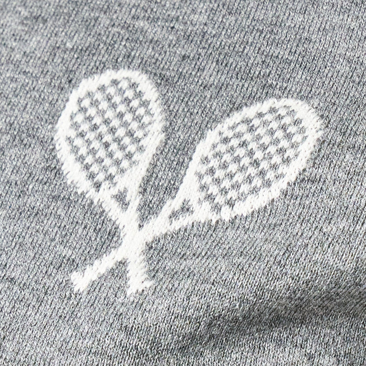 Tennis Racquets Intarsia Polo